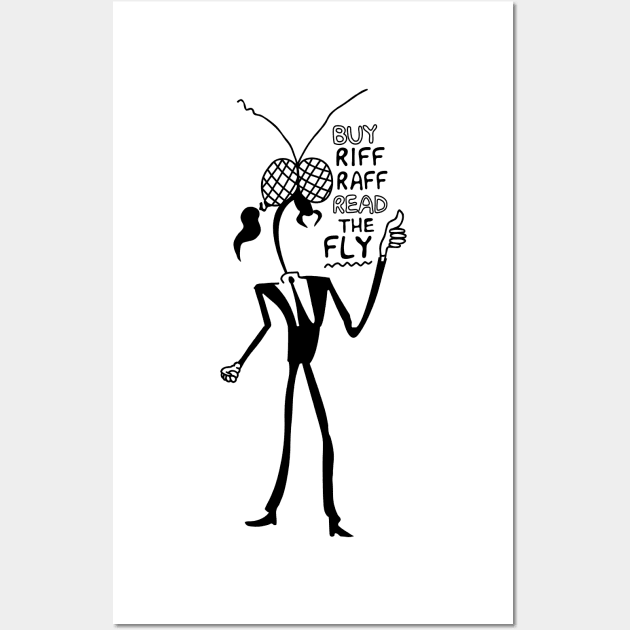 buy riff raff read the fly kurt cobain Wall Art by VizRad